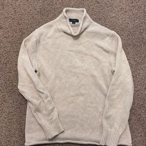 J. Crew Men’s Cream Rollneck Sweater Small